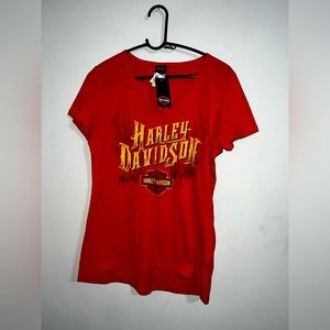 Nwt Harley-Davidson V Neck Top